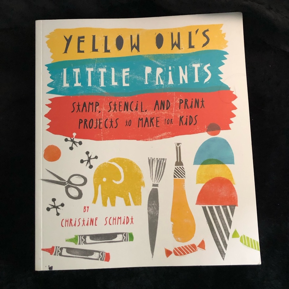 Yellow Owls Little Prints Craft/ Activity Book by Christine Schmidt
